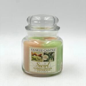 Yankee Candle Swirl Cucumber & Cantaloupe & Honeydew Melon 14.5 oz Jar